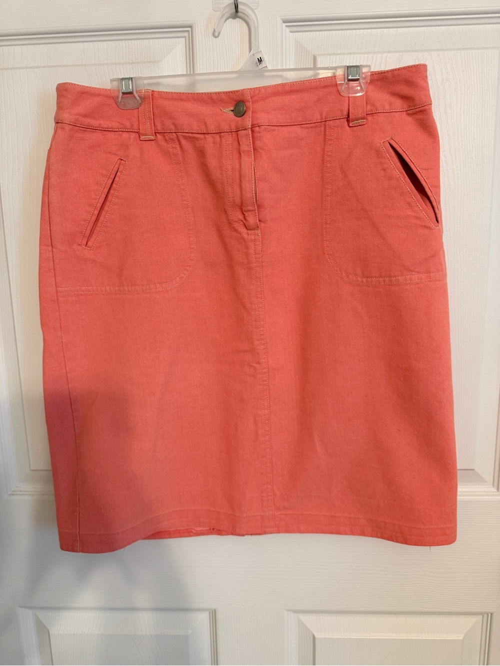 First Issue Liz Claiborne Coral Cotton Skirt Size 12